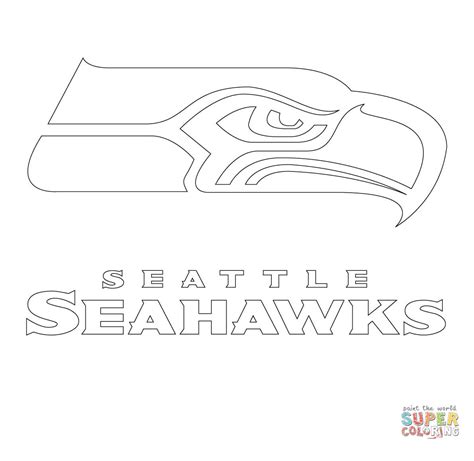 Seattle Seahawks Helmet Coloring Pages
