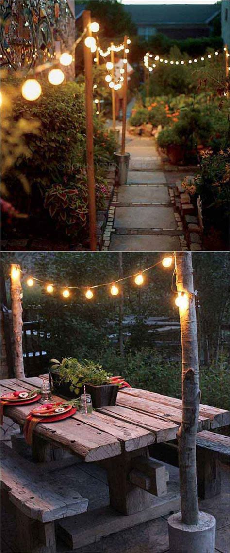 Top 28 Ideas Adding Diy Backyard Lighting For Summer