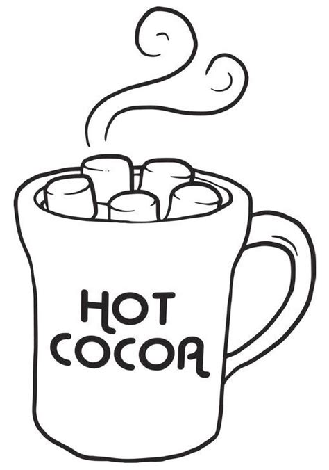 Printable, and download it for your computer. hot cocoa coloring sheet online