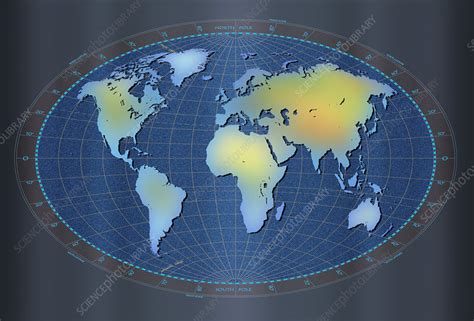 Map Of The Earth Stock Image E0500618 Science Photo Library