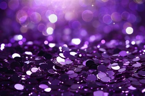 Premium Ai Image Cristal Confetti Carnival Background Purple Retro
