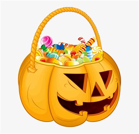 28 Collection Of Halloween Candy Basket Clipart Trick Or Treat Bag