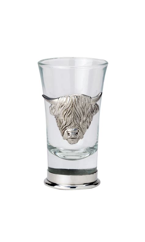 Highland Cow Shot Glass Charles Buyers