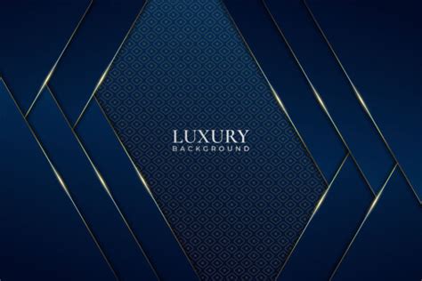 Luxury Background Overlapped Blue Golden Graphic By Rafanec · Creative