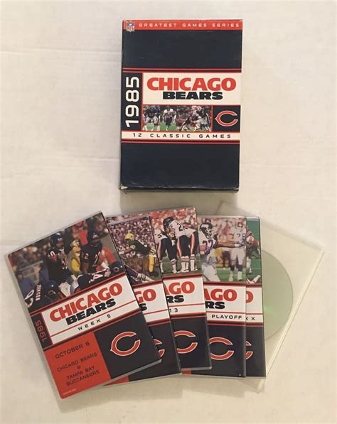 Nfl Greatest Games Series 1985 Chicago Bears Dvd Box Set 1985