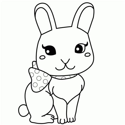 More 100 coloring pages from holidays coloring pages category. Coloring Pages Of A Rabbit Printable | Free Coloring Sheets