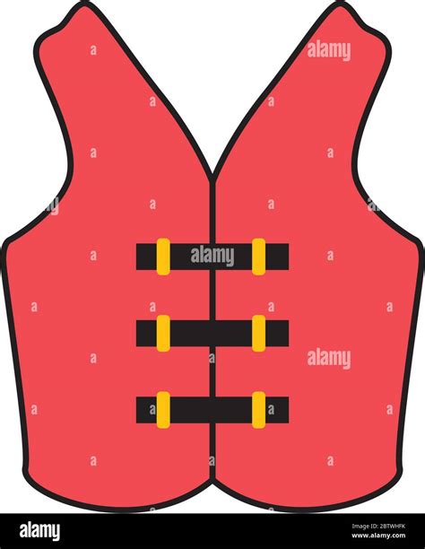 Life Jacket Graphic Design Template Vector Isolated Stock Vector Image