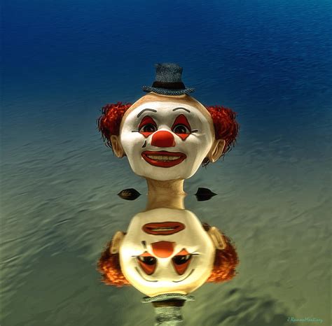 Reflection Of A Clown Digital Art By Ramon Martinez Fine Art America