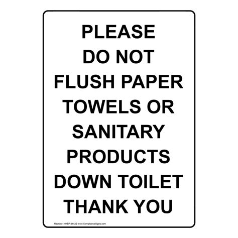 Please Do Not Flush Paper Towels Down Toilet Printable Get What You