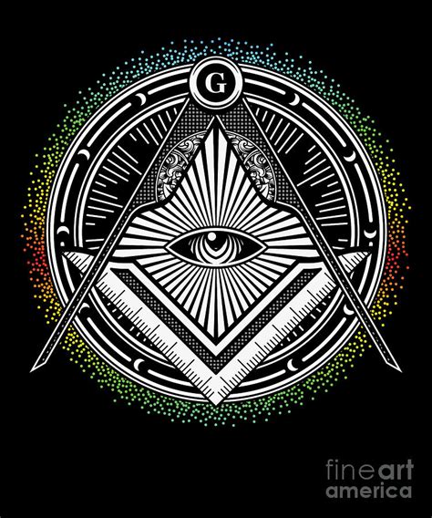 Illuminati Symbol Masonic Triangle Conspiracy G T Digital Art By