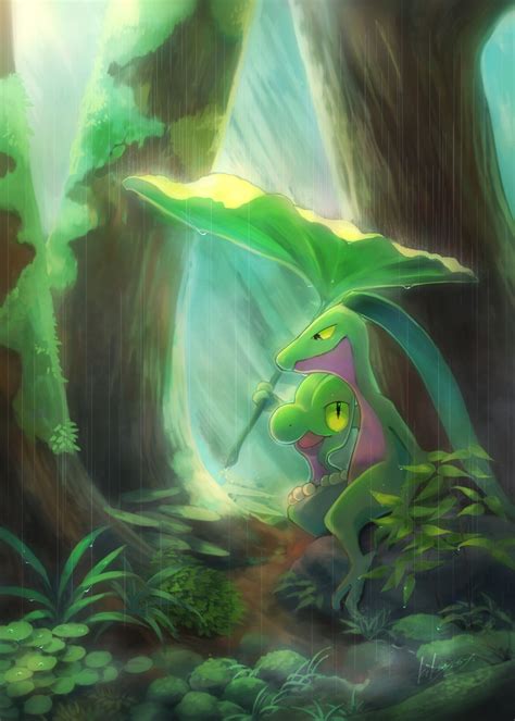 Treecko And Grovyle Pokemon Drawn By Kikuyoshitracco Danbooru