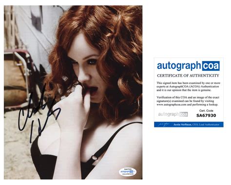 Christina Hendricks Sexy Signed Autograph 8x10 Photo Acoa Outlaw Hobbies Authentic Autographs