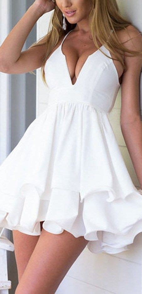 Resultado De Imagen Para Vestidos Blancos Cortos Y Elegantes Vestidos Blancos Cortos Vestidos