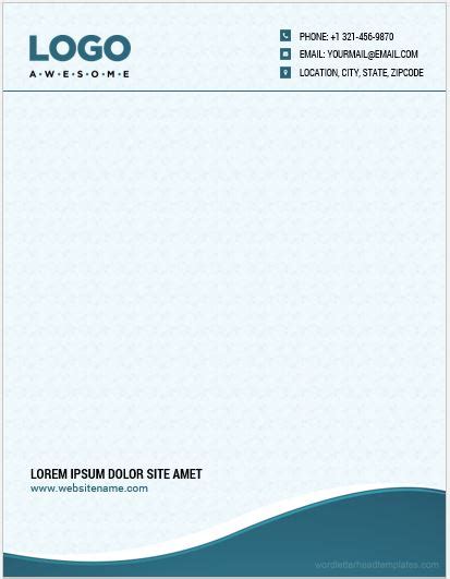 Whether your logo letter sheets are for your business or work, for your boss or another associate, the added space of personalized letterhead is often necessary. 10 Best Company Letterhead Templates Word | Microsoft Word ...