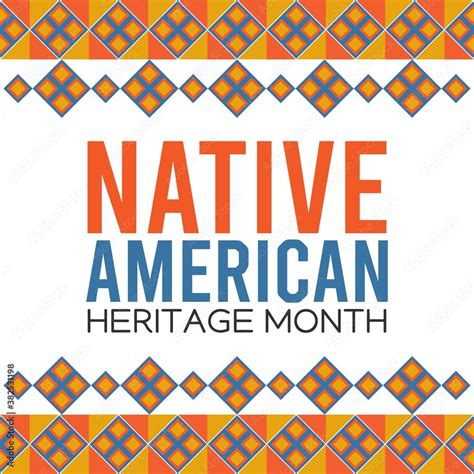 Native American Heritage Month Vector Illustration Suitable For Greeting Card Poster And
