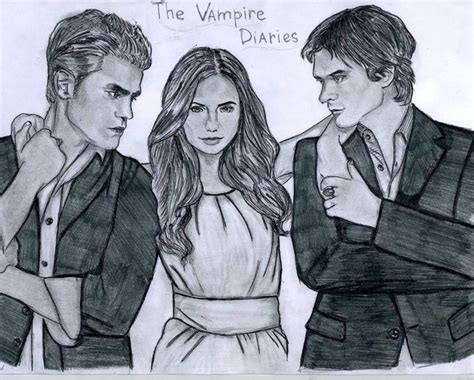 Pin By Girl On Tvd Vampire Drawings Vampire Diaries Vampire