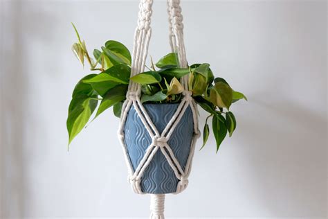 Diy Zelf Een Macramé Plantenhanger Maken Het Woonschrift