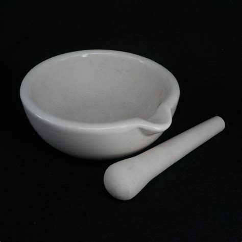 60 305mm Ceramic Porcelain Mortar And Pestle Mix Grind Bowl Set Herbs