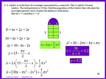 Prerequisite algebra skills (ws/key) chapter p: Calculus Derivatives Max Min Optimization Worksheet and ...