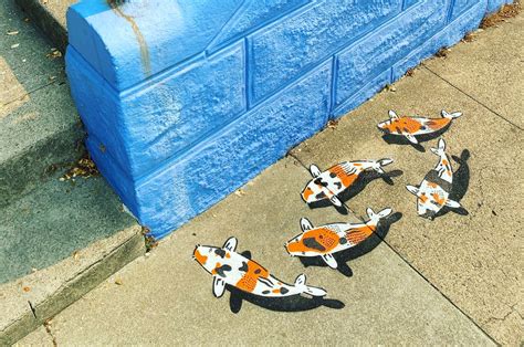 That Koi Street Art You See In Sf The Artist Does House Calls In 2021