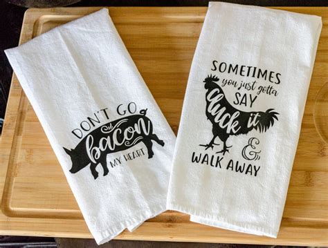 Diy Fun Flour Sack Kitchen Towels Photos Food And Fun
