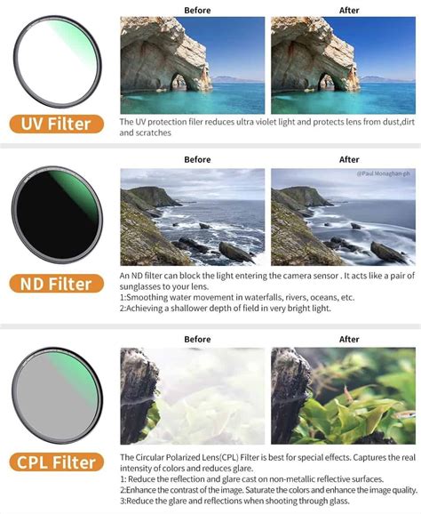 Different Types Of Filters And Their Use Lesley Whyte Photographer