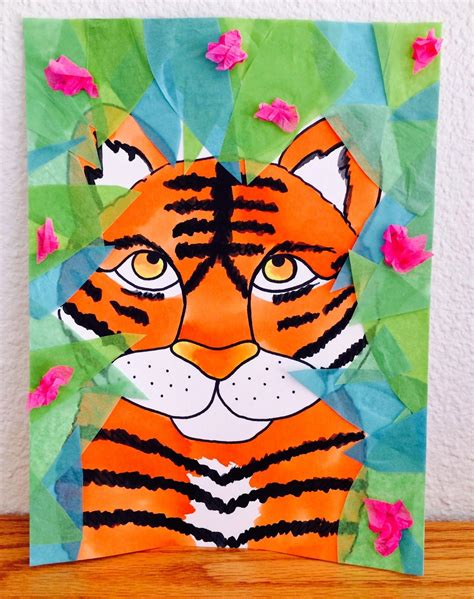 Kathys Angelnik Designs And Art Project Ideas Tiger In The Jungle