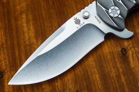 Kizer Ki401b1 Textured Titanium Folding Knife Knives Folding Knives