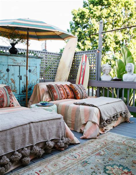 Small And Cozy Bohemian Outdoor Spaces