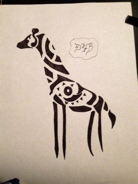Tribal Giraffe Tattoo By Youngrebels On Deviantart