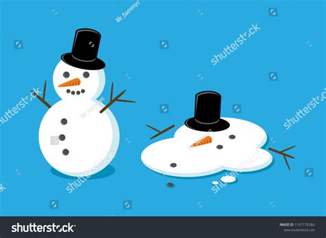 Cartoon Melting Snowman Images Stock Photos And Vectors Shutterstock