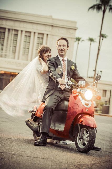 My wife brittany and i on our wedding day in st. Wedding Photo on a Scooter by jerryfergusonphotography, via Flickr | Arizona wedding ...