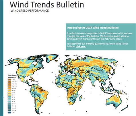 Aws Truepower Releases Q2 2017 Wind Trends Bulletin