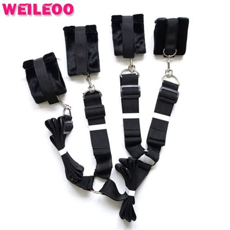 Fixed In Bed Plush Hand Cuffs Handcuffs For Sex Toys Bdsm Bondage Set