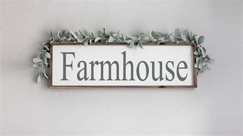 Farmhouse Wood Sign Farmhouse Framed Sign Living Room Wall Decor