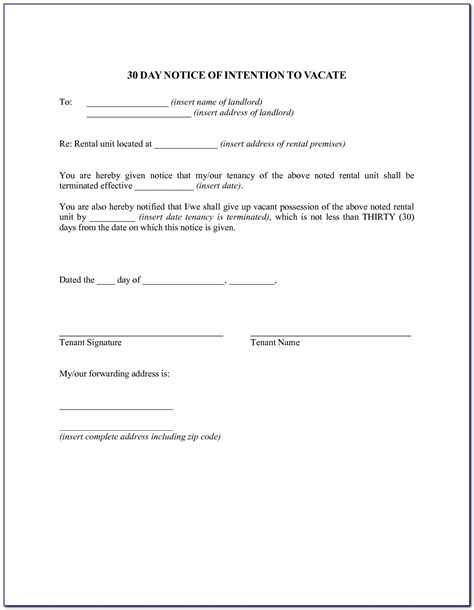 30 days notice to quit template at 30 day notice to landlord templates, sample 30 day notice fresh portrayal letter end lease and tenancy 7 documents if you like this picture please right click and save the picture, thanks for visiting this website, we provide a lot of options related to 30 day vacate notice. Texas Landlord Notice To Vacate Form - Form : Resume Examples #qQ5MXMADXg