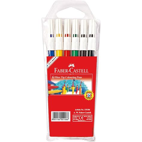 Buy Faber Castell 155106 Fibre Tip Pen 45f Wallet Of 6 Pkt6pcs