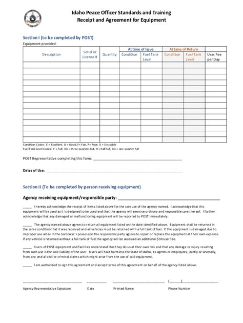 Fillable Online Post Idaho Idaho Peace Officer Standards And Training