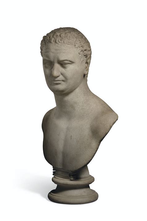 A Roman Marble Portrait Bust Of The Emperor Titus Trajanic Period