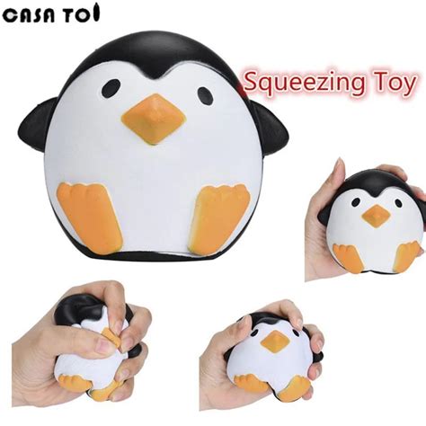 Kawaii Pu Penguin Squishy Cute Soft Toy Squeeze Stress Squishies Fun