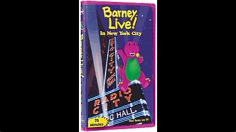 Opening To Barney Live In New York City 2000 Vhs Youtube