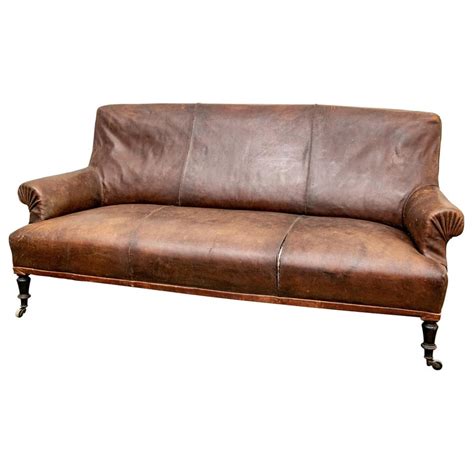 Antique French Leather Sofa For Sale At 1stdibs