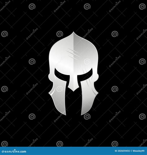 Sparta Spartan Warrior Helmet Logo Metallic Silver Warrior Helmet