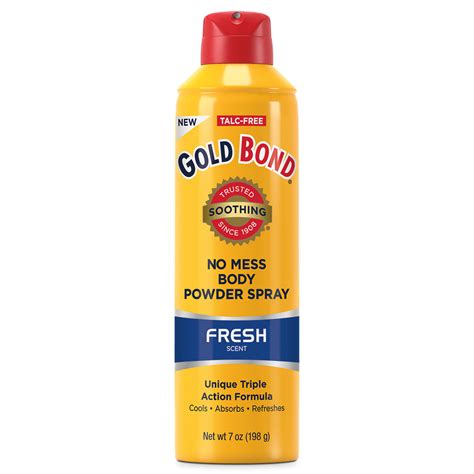 Gold Bond No Mess Body Powder Spray 7 Oz Fresh Scent