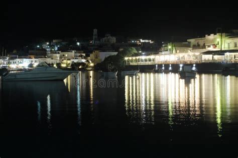 Milos By Night Cyclades Islands Greece Stock Photo Image Of Europe