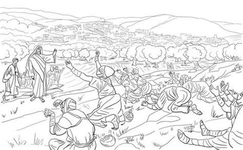Jesus healed ten lepers, but only one said, thank you. bible study: Jesus Healed 10 Lepers Coloring page | Biblia