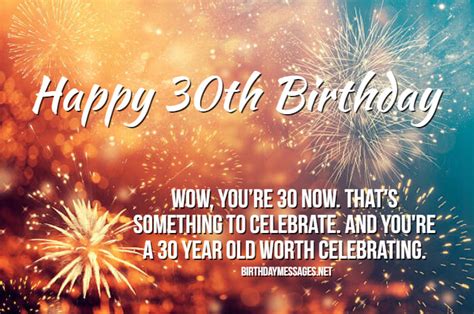 30th Birthday Wishes And Quotes Happy 30th Birthday Messages
