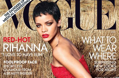 Rihannas Vogue Cover For November Is Her Second Photos Huffpost