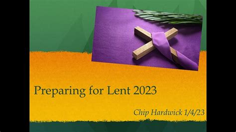 Preparing For Lent 2024 1324 Preaching Workshop With Chip Hardwick
