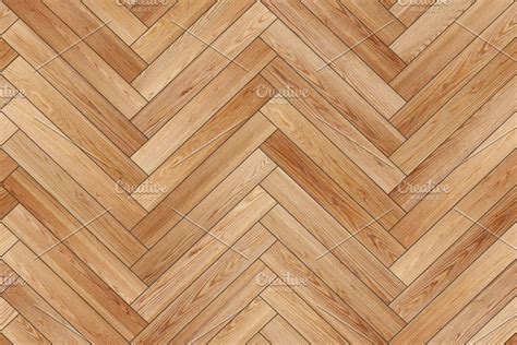 Seamless Wood Parquet Texture Herringbone Light Brown Custom